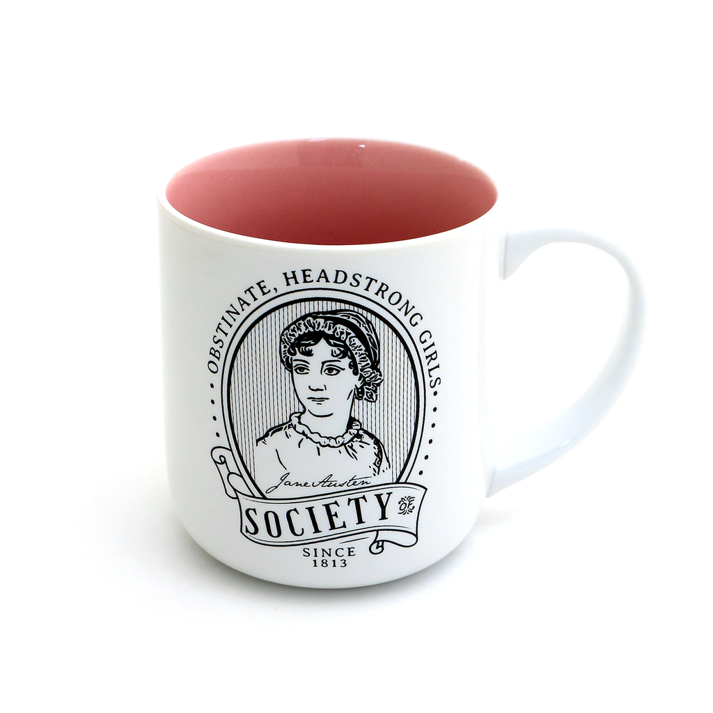 Jane Austen Mug, Headstrong Obstinant Girl, Gift for reader