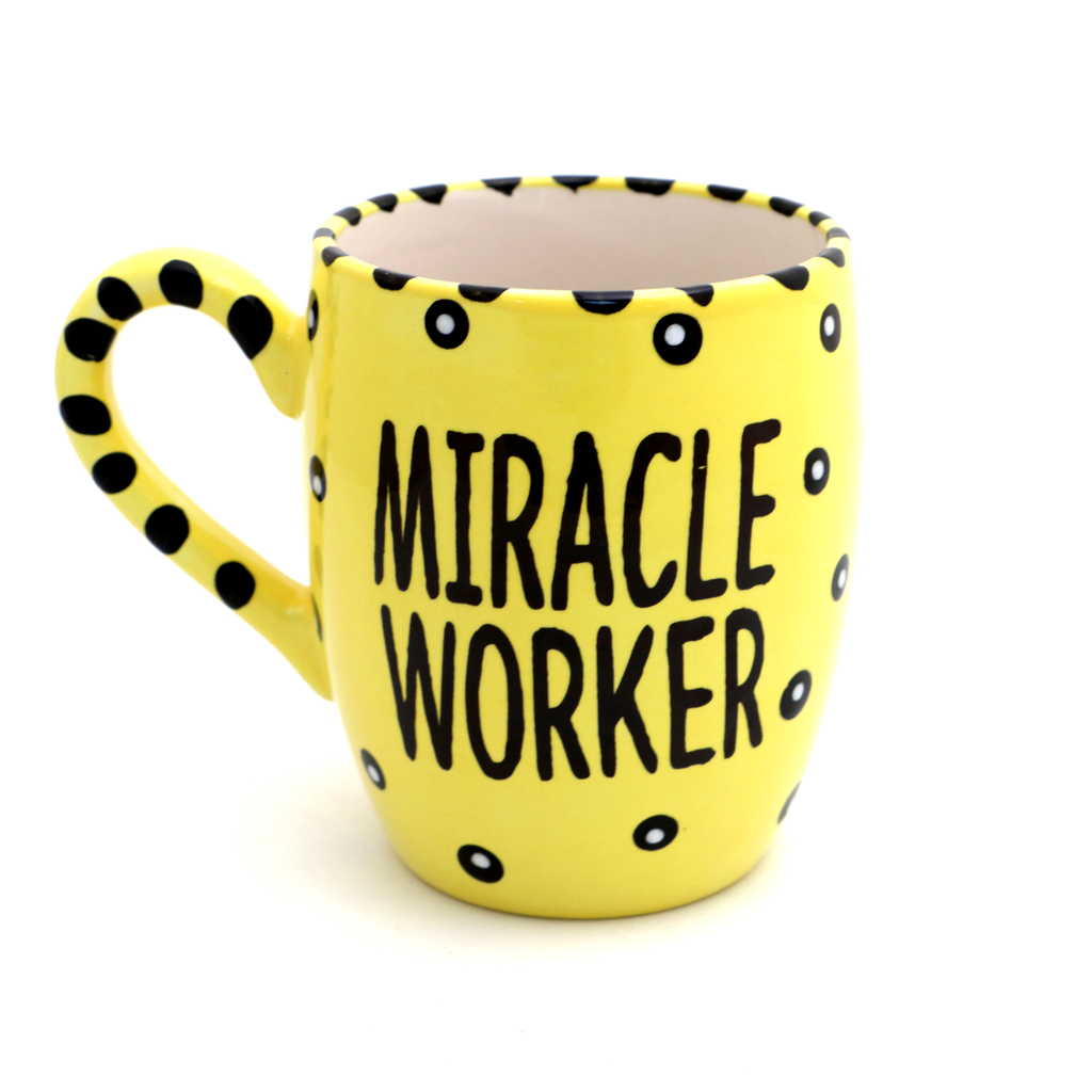 Miracle Worker mug, Criminal Minds. Penelope Garcia prop mug, volunteer gift