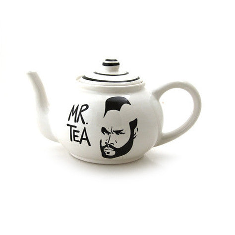 Mr. T Teapot, Mr. Tea pot, large ceramic teapot, home and living, teapots, tea sets, funny wedding 