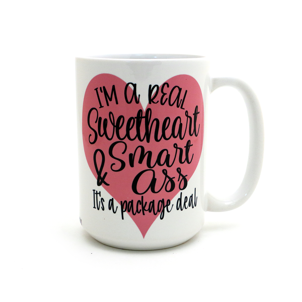 Sweartheart and Smart Ass Mug,  valentines day gift