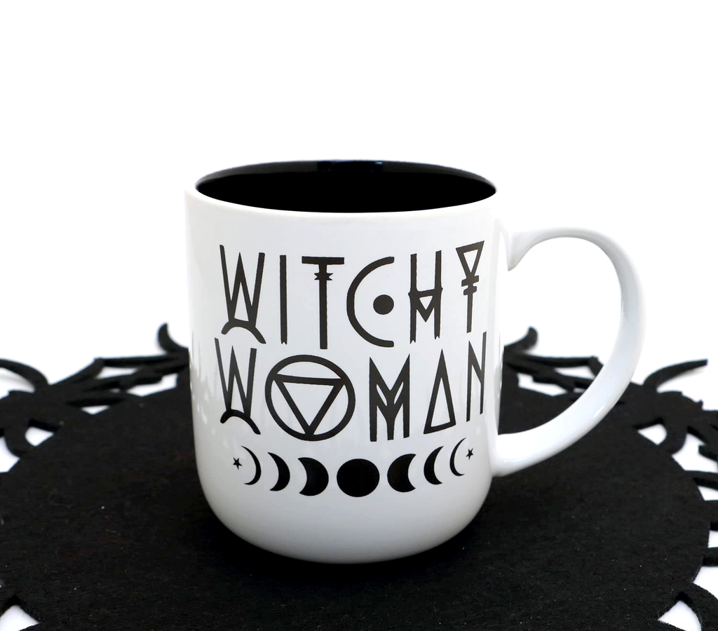 Witchy Woman, Halloween, Witch mug, mystical, moon phases